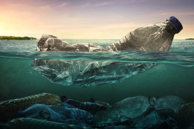 Plein de pollution plastique